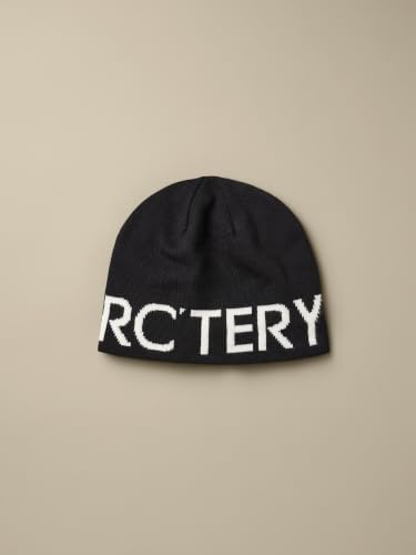 Unisex Wool Recycled Polyester Beanie Hat - Reversible Arc'teryx Word Head Toque One Size / Orca
