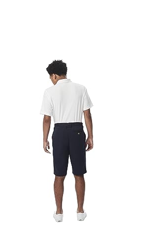 Men's Moisture Wicking Flat Front Performance Shorts - Navy, 34 Regular