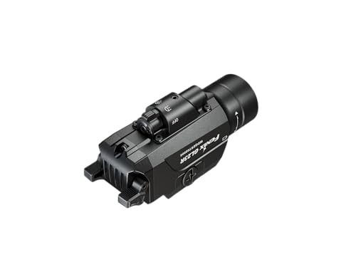 Fenix GL23R 1200 Lumen Rail Mounted Tactical Flashlight, USB-C Rechargeable, Compatible with 1913 or GL Rail with Green Beam and Organizer