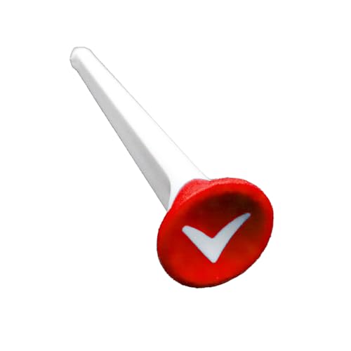 Callaway Plastic Golf Tees 10 Pack Red & White - Durable, Low-Spin Tee Set