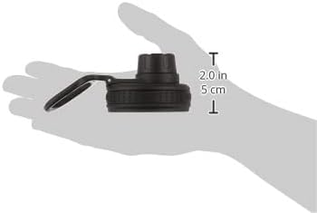 Takeya Originals Spout Lid - Replacement Lid with Carry Handle - BPA-Free & Dishwasher Safe Water Bottle Lid - Durable Leak-Proof Spout Lid for Takeya Water Bottles - Black