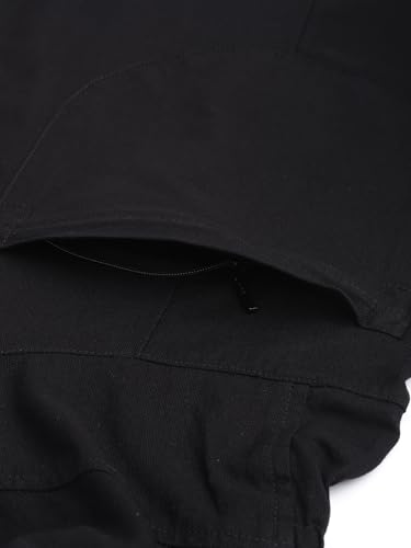 Trident Crest Black-Grey One Size Boho Ankle Harem Pants for Men – Loose Jogger