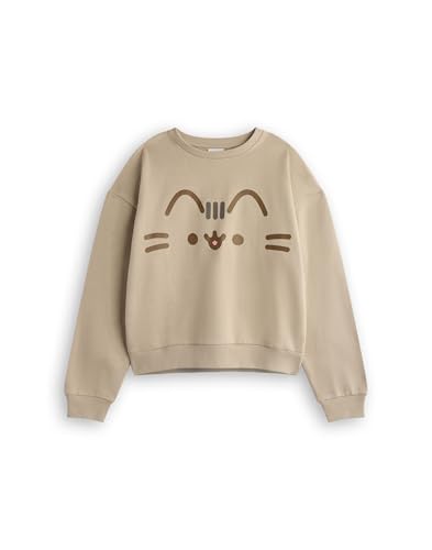 Kids 9-10 Years Pusheen Girls Sweatshirt & Joggers Set - Beige