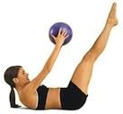 Pilates Mini Ball, Purple, 9 Inch