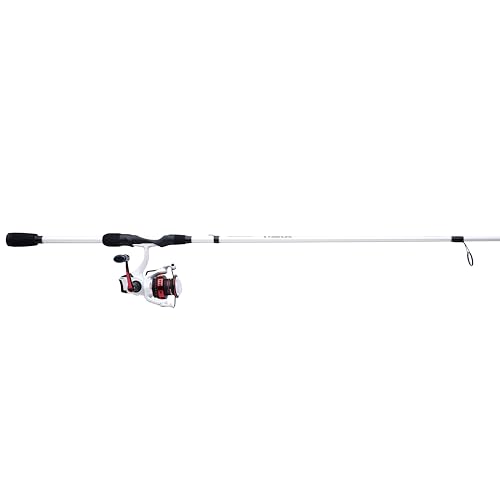 Abu Garcia 6'10" Max Pro Spinning Reel and Fishing Rod Combo, Size 2500 Reel, 8 Stainless Steel Ball Bearings, Carbon Matrix Drag System, 24/30 Ton Graphite Rod Blank