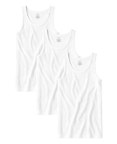Andrew Scott Men's Cotton Tank Top Pack - Bright White, XX-Large
