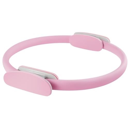 Pilates Ring 15 Inch Magic Circle Ring, Dual Padded Handles Pilates Rings Circle, Adjustable Yoga Ring