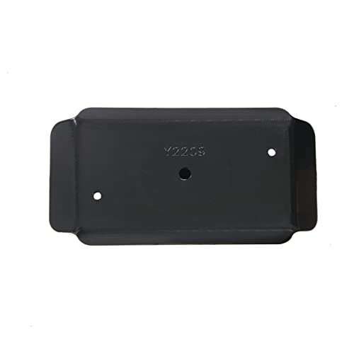 5000lbs Trailer Jack Foot Plate with Pin, Black Powder Coated, 4x7 inch
