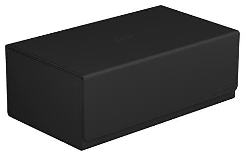 800+ Deck Case for Double-Sleeved TCG Cards - Black, Magnetic Closure & Microfiber Lining - Variation: Black / 800+