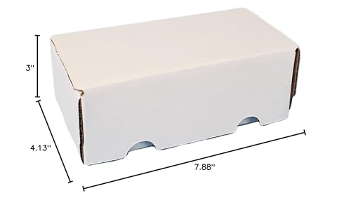 NEPA Market 400 Count Cardboard Card Storage Box – Perfect for Baseball Cards, Football Cards, Basketball Cards, Collectible Gaming & TCG (3)