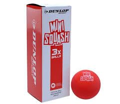 Mini Squash Ball for Kids Ages 5-7 - Red Variation, 3 Pack