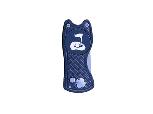 Desert Aces Black Golf Divot Repair Tool with Magnetic Ball Marker & Clip