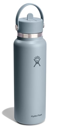40 Oz Insulated Stainless Steel Water Bottle with Leakproof Straw Lid