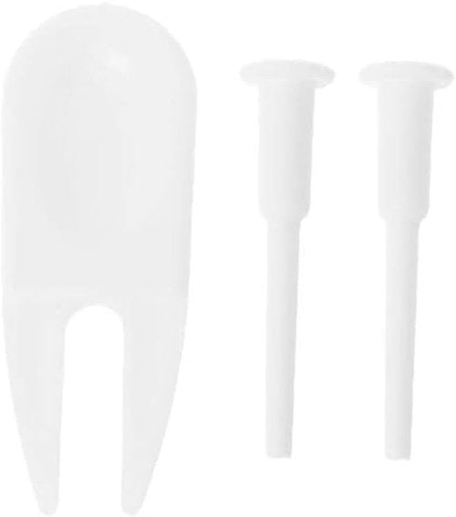 YuanHolumid 3Pcs White Ball Fitness Exercise Ball Air Stopper Plug Pin Adapter Kit, Exercise Ball Plug Replacement Kit, Exercise Balls and Accessories