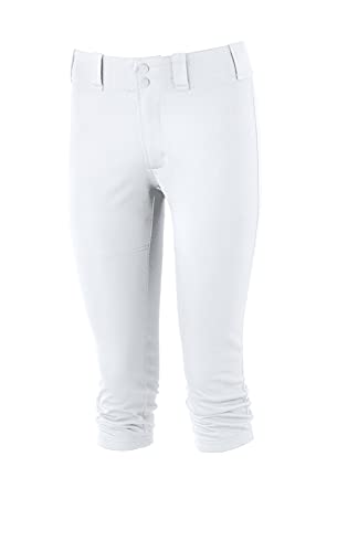 Youth Girl's Prospect Softball Pants Medium White - Lightweight Durable Athletic Wear