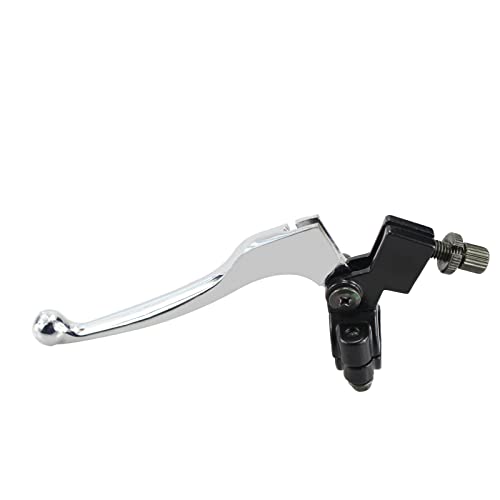 7/8" Brake Clutch Left Lever Universal Motorcycle Handlebar Folding Clutch Lever for CRF XR 80 100 XR200 SSR 125cc Coolster Roketa Baja Pit Dirt Motor Bike Motocross Parts Silver