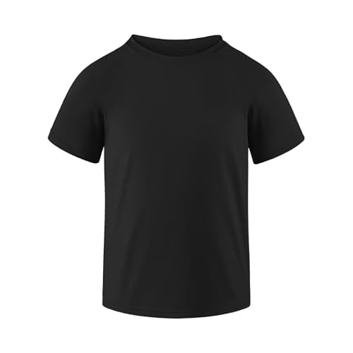 Auranso Boys Rash Guard Short Sleeve Boys Swim Shirt UPF 50+ Quick Dry Shirt for Girls