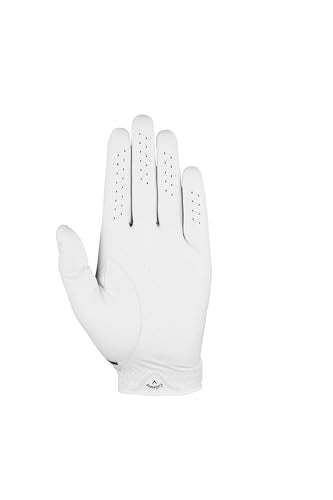 Callaway Golf Fusion Glove - White Charcoal Medium-Large Left Hand