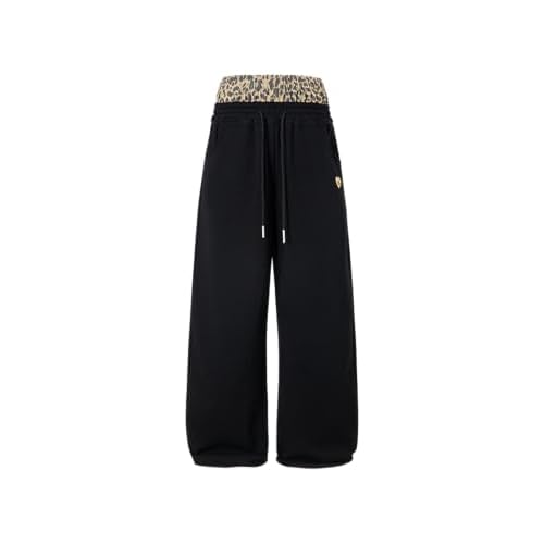 Aelfric Eden Baggy Wide Leg Sweatpants for Women Men Double Waist Camo Elastic Waisted Lounge Pants with Pockets