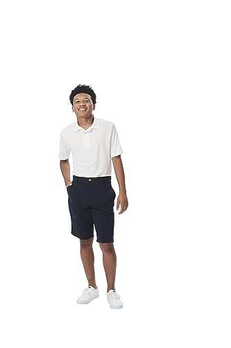 Men's Moisture Wicking Flat Front Performance Shorts - Navy, 34 Regular