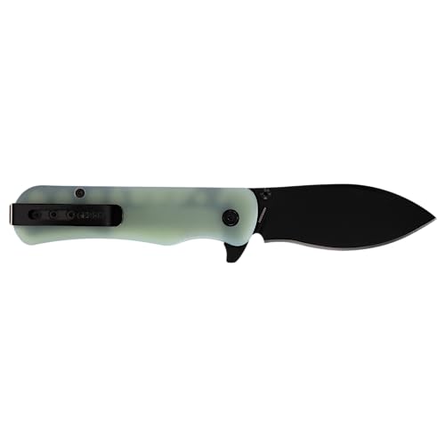 Gerber Gear Confidant EDC Pocket Knife, 3.2" Drop Point Plain Edge Folding Knife, Jade and Black Bamboo