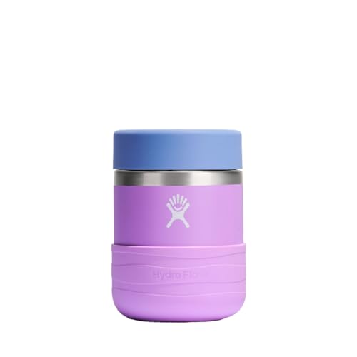 Insulated Kids Food Jar - 12 Oz Leakproof Snack Container in Anemone Purple