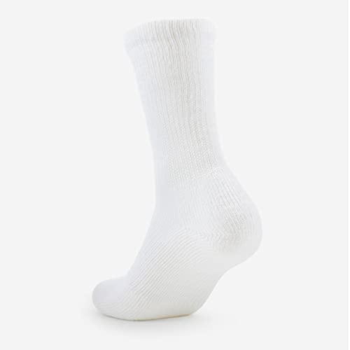 Thorlos Mens Walking Thick Padded Crew Socks Large White 3 Pair Pack