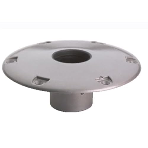Attwood 238312-1 238 Series Socket Base - Aluminum, 9" Round