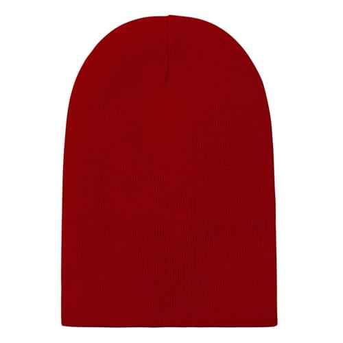Unisex Satin & Silk Lined Slouchy Warm Winter Hat - Knit Satin Lined Beanie for Women & Men