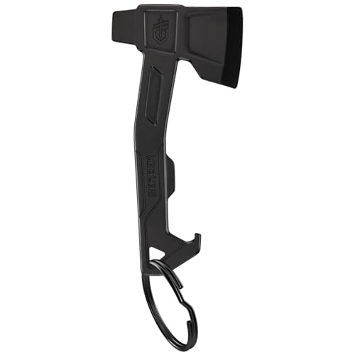 Gerber Gear Hatchet Keychain 3-in-1 Multitool, Clips to Pocket or Keychain with Bottle Opener, Flathead Driver, Package Opener, EDC Gear for Everyday Carry