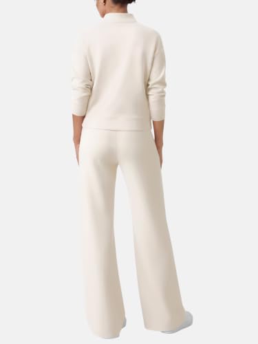 EFAN Womens Sweatsuits 2 Piece Modal Lounge Set - Small Beige