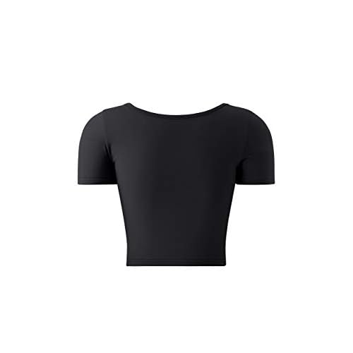 Kindcall Lightweight Crop Tops Slim Fit Stretchy Workout Shirts for Women