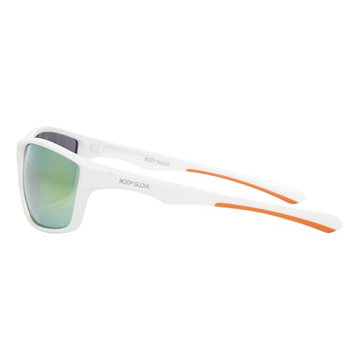 Body Glove Stoked Sunglasses Rectangular, White, 62 mm