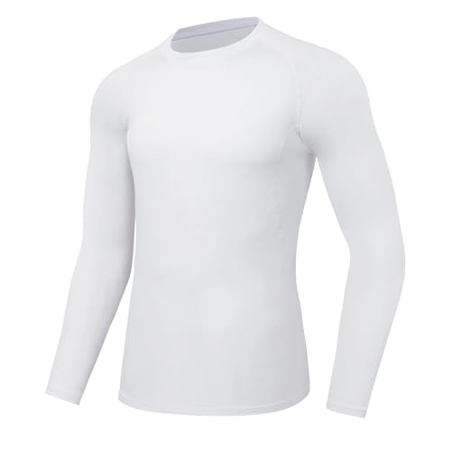 Men¡¯s Thermal Compression Shirts Long Sleeve Athletic Base Layer Top Fleece Lined Cold Weather Undershirt for Workout