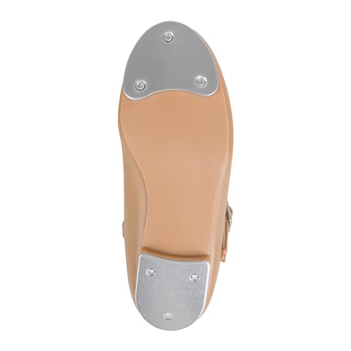 Unisex Child Easy Slide Buckle Tap Shoe - Brown, 11 Little Kid