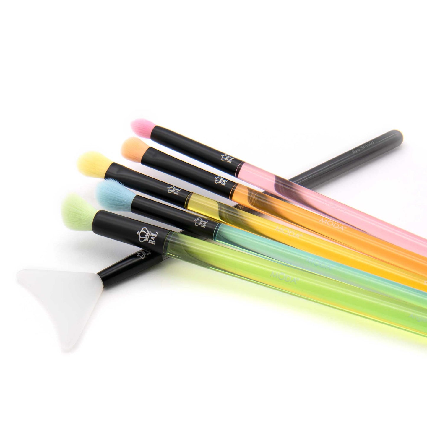 Neon Makeup Brush Kit – 6Pc Blend & Defend Set for Flawless Application