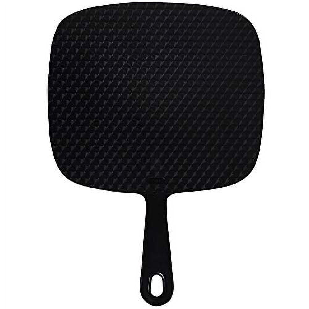 Extra Large Hand Mirror | 9” W x 12” L | Distortion-Free Reflection | Black