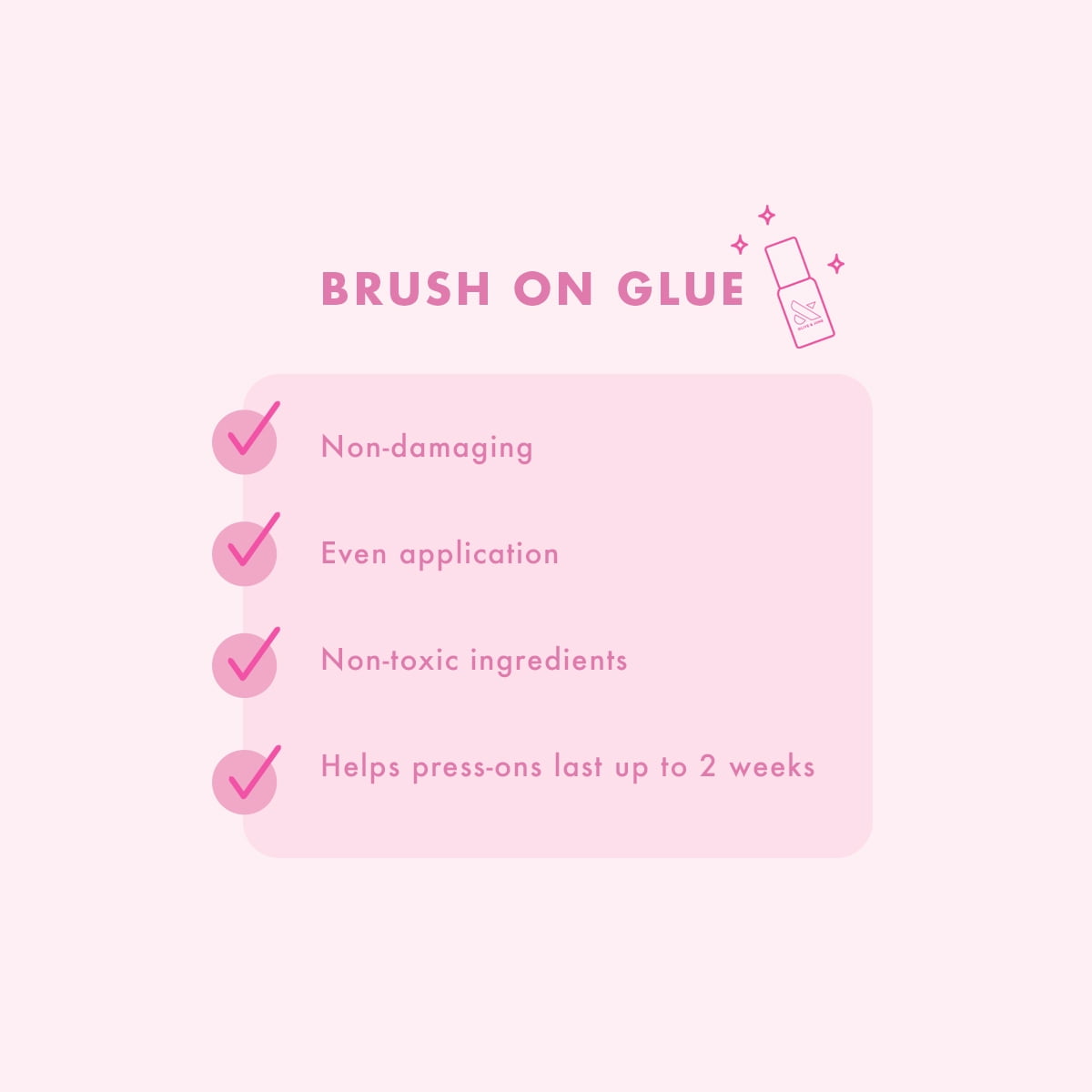 Press-On Nail Glue | Olive & June | 0.24 Fl Oz | Easy Application