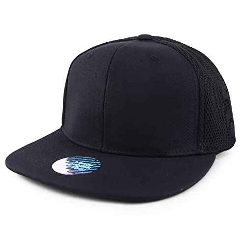 Trendy Apparel Shop XXL Oversize Air Mesh Back Flatbill Baseball Cap
