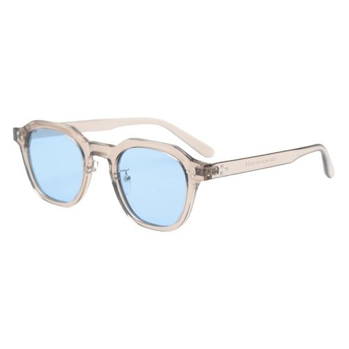 LOOKALEIDOSCOPE Casual Sports Polarized Sunglasses For Men Women Lightweight,TR90 Frame (Khaki gray-Blue)