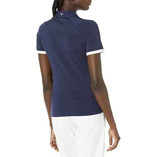 Callaway Women's Swingtech Asymmetrical Color Block Short Sleeve Golf Polo Shirt