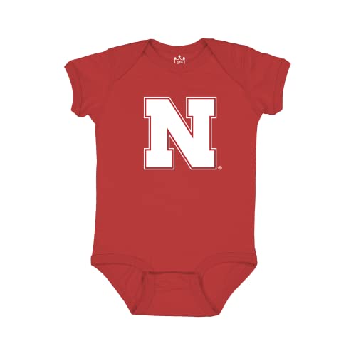 Little King NCAA Cornhuskers Baby Bodysuit 2 Pack Short Sleeve - 12 Months