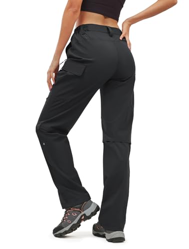 Moosehill Women's Hiking Pants - Lightweight Breathable Black 6
