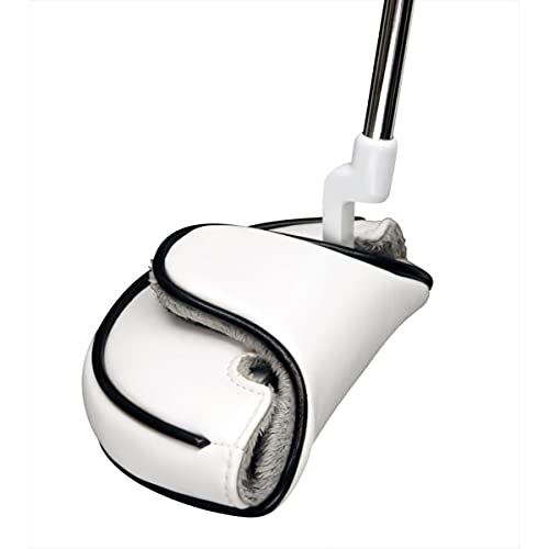 Golf Mallet Putter Headcover Heavy Duty Leather with Fur Lining