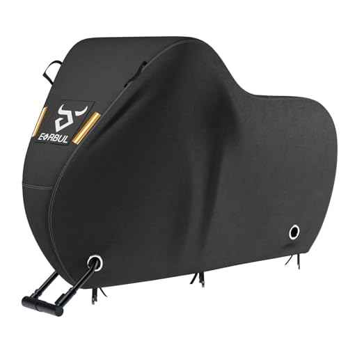 EVERBUL Bike Cover for 1 or 2 Bike 79'' L x 30'' W x 44'' H, Outdoor Waterproof Bicycle Covers with Lock Hole, 420D Heavy Duty Fabric Rain Sun UV Dust Wind Proof for Mountain, Road Bike, EBike