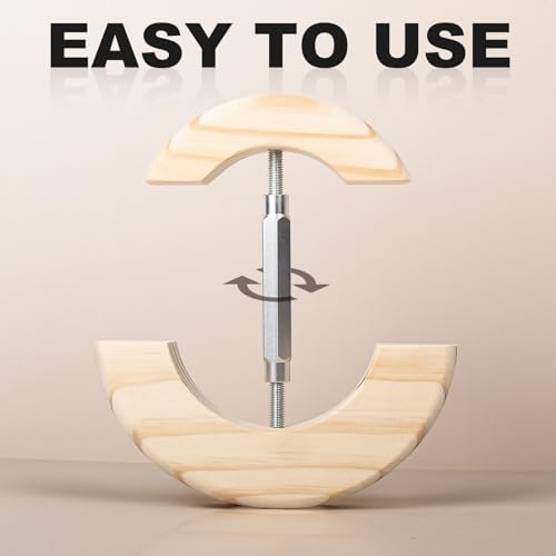 Hat Stretcher, Specifically Designed Hat Stretcher for Baseball Caps, Fitted Hats Size 6 1/2 to 7 7/8, Solid Wood, Heavy Duty of Baseball Extender Widener, Fitted Ball Cap Jack