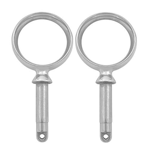 Marine Stainless Steel Oarlock Sockets Side Mount Paddle Brackets 2 Pcs