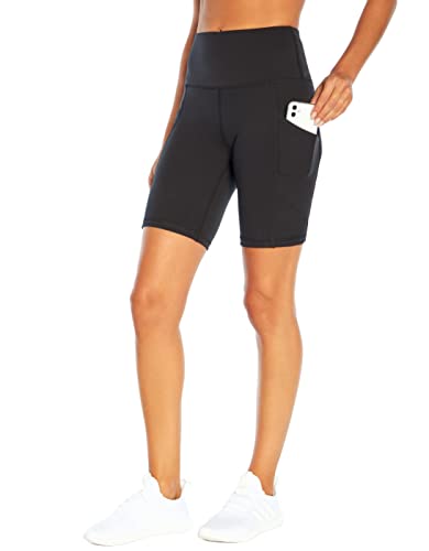 Marika Women's Odessa High Waist Tummy Control Bermuda Shorts Large Black