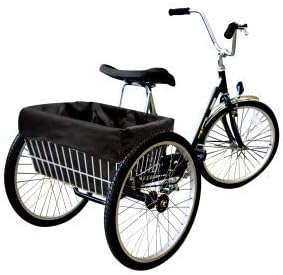 Adult Trike Bicycle Basket Liner, Large Bike Basket Liner, Extra Large Trike Only Rear Basket Liner
