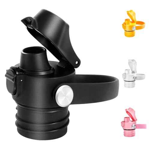 Auto Flip Lid for Hydro Flask Standard Mouth Bottle, Spout lid for HydroFlask Narrow Mouth Bottle, Replacement Lid with Button Lock